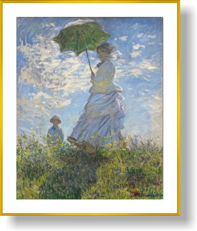 クロード・モネ 散歩、日傘をさす女性 1875
