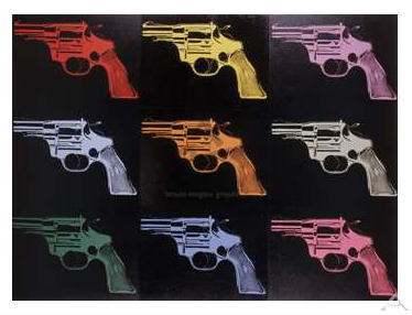 アンディ・ウォーホル 拳銃 1982 (レインボー)