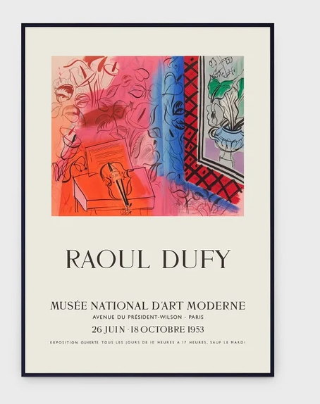 展示会ポスター] ラウル・デュフィ Musee National D'Art Moderne