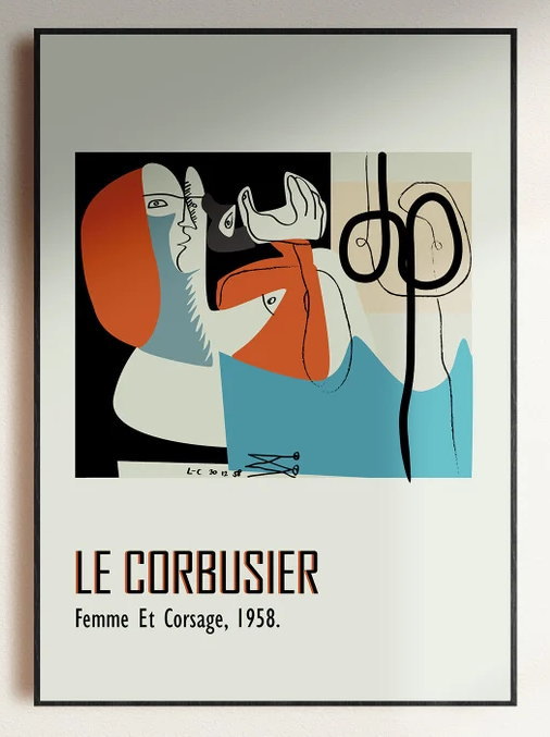 超希少！建築家『ル・コルビュジェ Le Corbusier』建築作品ポスター