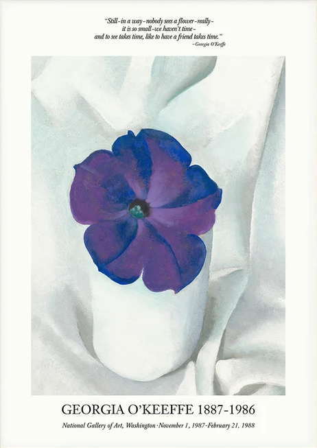オキーフ　Petunia [展示会ポスター]サイズ各種