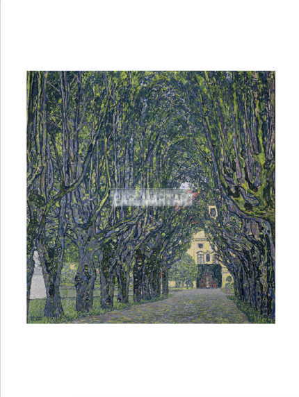 クリムト　カンマー城の公園の並木道 1912