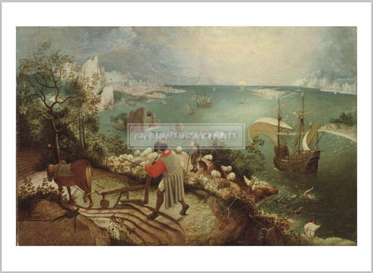 ピーテル・ブリューゲル　イカロスの墜落のある風景 1560