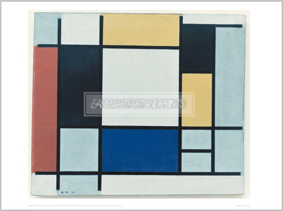 モンドリアン Composition with Yellow, Red, Black, Blue and Grey, 1920