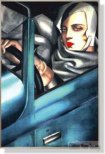 タマラ・ド・レンピッカ　「オートポートレート 1925」　ポスター 