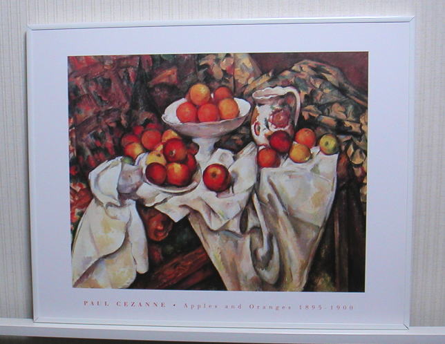 セザンヌ *リンゴとオレンジの静物　1895-1900 