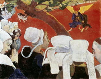 ゴーギャン 説教の後の幻影(ヤコブと天使の戦い)1888