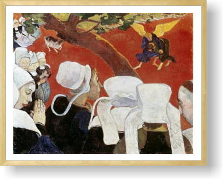 ゴーギャン 説教の後の幻影(ヤコブと天使の戦い)1888