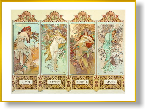 ミュシャ　Four Seasons 1896