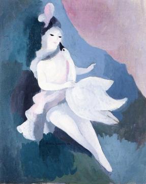 マリー・ローランサン　《 レダと白鳥 》1925
