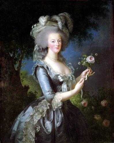 ヴィジェ・ルブラン　*バラを持つマリー・アントワネット 1783 