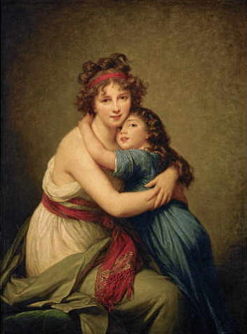 ヴィジェ・ルブラン　*娘ジュリーと自画像 1789 