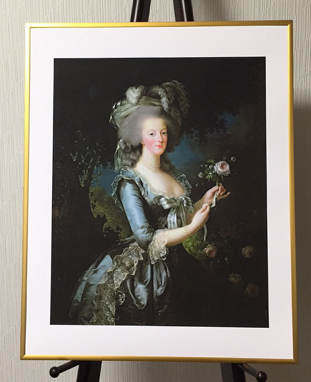 ヴィジェ・ルブラン　*バラを持つマリー・アントワネット 1783 