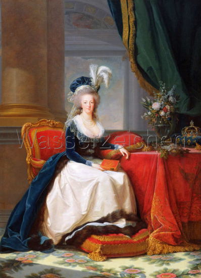 ヴィジェ・ルブラン　*マリー・アントワネット 1788