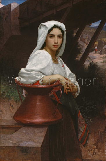 ブーグロー　*井戸から水を汲む若いイタリアの娘 1871