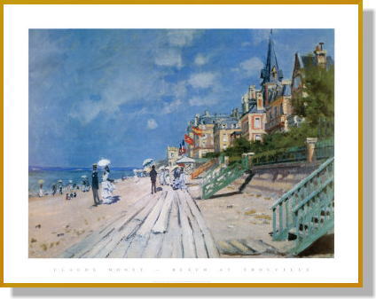 クロード・モネ、Claude Monet、トルーヴィルの海岸