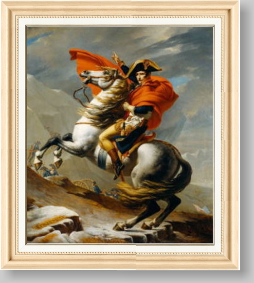 ダヴィッド、ジャック＝ルイ サン＝ベルナール峠越えのボナパルト 絵画　額 風景画 版画 絵画 名画 サン＝ベルナール峠を越えるボナパルト(1801) ジャック