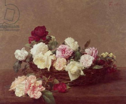  アンリ・ファンタン=ラトゥール  A Basket of Roses, 1890