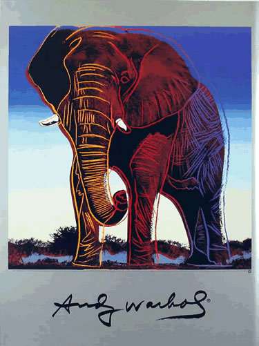 アンディ・ウォーホル  　*絶滅危惧動物　アフリカ象