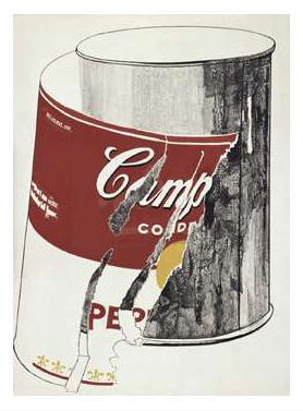 ウォーホル　 *Big Torn Campbell's Soup Can (Pepper Pot), 1962