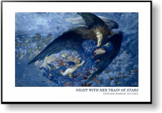 エドワード・ヒュース  *Night with her Train of Stars